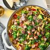 Prime Rib Pasta with Broccoli and Cheese